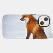 Rotfuchs im Winterschnee iPhone Hülle (Rückseite (Horizontal))