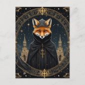 Rotfuchs in Roben Postkarte (Vorderseite)