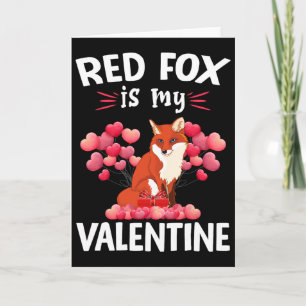 Rotfuchs ist mein Valentinstag Frohen Valentinstag Karte