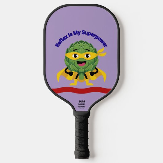 Rotfuchs ist meine Superkraft Pickleball Schläger (Vorderseite)
