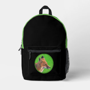 Rotfuchs-Malerei - Originale Wildlife-Kunst Bedruckter Rucksack