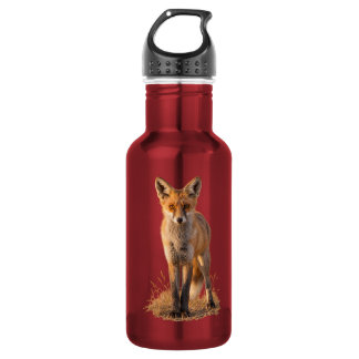 Rotfuchs-Natur-inspiriertes-Wildlife-Design Edelstahlflasche