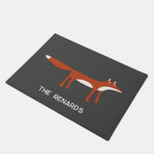 Rotfuchs personalisiert fußmatte (Schrägansicht)