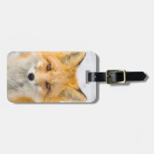 Rotfuchs-Porträt Gepäckanhänger (Vorderseite horizontal)