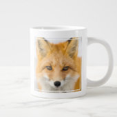 Rotfuchs-Porträt Jumbo-Tasse (Rechts)