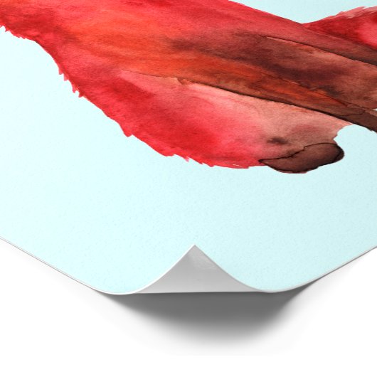 Rotfuchs Poster (Ecke)