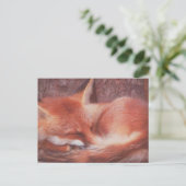 Rotfuchs POSTKARTE (Stehend Vorderseite)