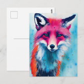 Rotfuchs Postkarte (Vorne/Hinten)