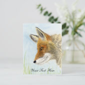 Rotfuchs Postkarte (Stehend Vorderseite)