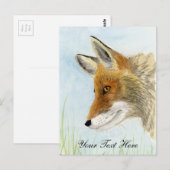 Rotfuchs Postkarte (Vorne/Hinten)