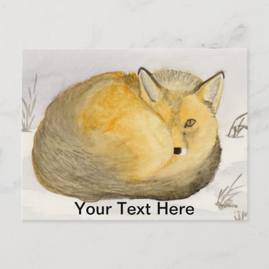 Rotfuchs Postkarte (Vorderseite)