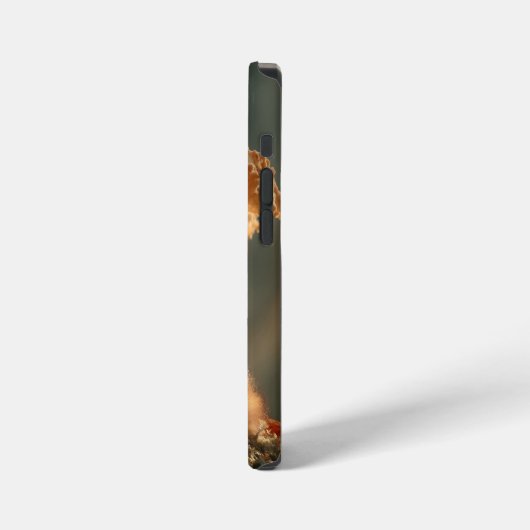 Rotfuchs schlafen unter dem riesigen Pilz iPhone Hülle (Linke Seite)