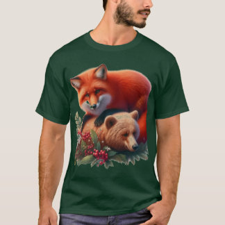 Rotfuchs- und Bärenkuppe T-Shirt