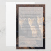 Rotfuchs, Vulpes vulpes, Kits Briefpapier (Vorne/Hinten)