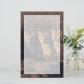 Rotfuchs, Vulpes vulpes, Kits Briefpapier (Stehend Vorderseite)