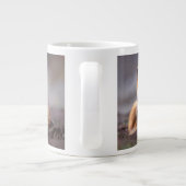 Rotfuchs, Vulpes vulpes, sich selbst kratzen, Jumbo-Tasse (Rückseite)