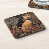 Rotfuchs, Vulpes vulpes Untersetzer (Linke Seite)