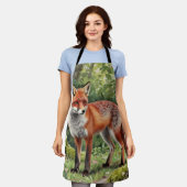 Rotfuchs Wald Wildtierporträt Schürze (Getragen)