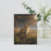 Rotfuchs-Waldwiese TIERWELT Postkarte (Stehend Vorderseite)