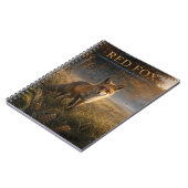 Rotfuchs-Waldwiese VINTAGE Notizblock (Linke Seite)
