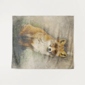 Rotfuchs Wandteppich (Vorderseite (Horizontal))