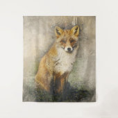 Rotfuchs Wandteppich (Vorderseite)