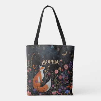 Rotfuchs-Wildblumen-Wald Tasche