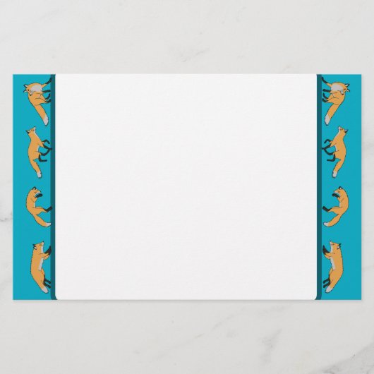 Rotfüchse Briefpapier (Vorderseite)