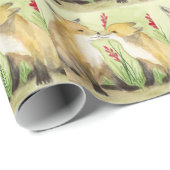 Rotfüchse Geschenkpapier (Rolleneckpunkt)