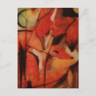 Rotfüchse Postkarte