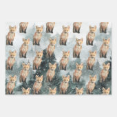 Rotfuchsgräber in einem üppigen Wald Geschenkpapier Set (Vorderseite 2)