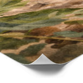 Rotfuchsjunges Waldtier Poster (Ecke)