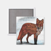 Rotfuchsmagnet Magnet (Vorderseite/Rückseite)