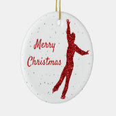 Rotfunkel Abbildung Skaten-Ornament (Mann) Keramik Ornament (Rechts)