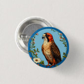 Rotfußfalke Bird Button (Vorne & Hinten)
