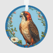 Rotfußfalke Bird Ornament (Rückseite)