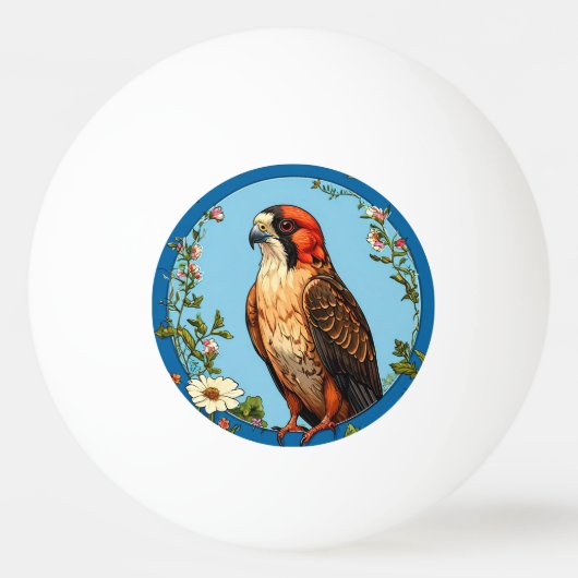 Rotfußfalke Bird Tischtennisball (Vorderseite)