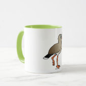 Rotfüßiges Seriema Tasse (Vorderseite Links)