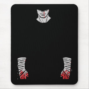 Rotgefärbter Krieger der Schatten Mousepad