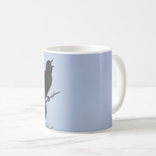 Rotgeflügelte Amsel Kaffeetasse (VorderseiteRechts)