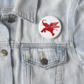 Rotgeflügelter Elefant Button (Beispiel)