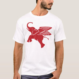 Rotgeflügelter Elefant T-Shirt