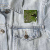 rotgeflügeltes schwarzes Vogel Fischen von einem Button (Beispiel)