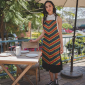 Rotgelbe Reflektive Chevronen Schürze