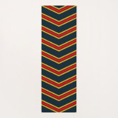 Rotgelbe Reflektive Chevronen Yogamatte (Rückseite)