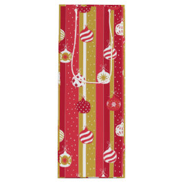 Rotgelbe Weihnachtsbaumschmuck Geschenktüte Für Weinflaschen