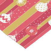 Rotgelbe Weihnachtsbaumschmuck Kurzer Tischläufer (Ecke)