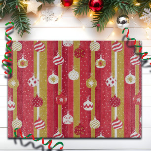 Rotgelbe Weihnachtsbaumschmuck Schneidebrett