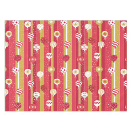 Rotgelbe Weihnachtsbaumschmuck Tischdecke