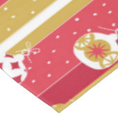 Rotgelbe Weihnachtsbaumschmuck Tischdecke (Schrägansicht)